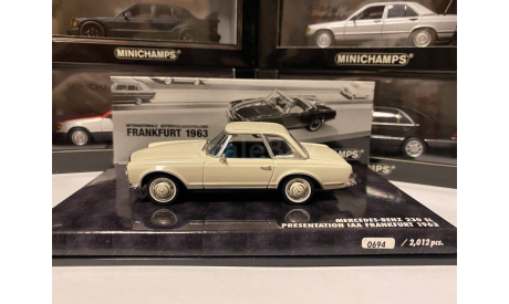 Mercedes-Benz 230SL PAGODA (W113)PRESENTATION IAA 1963 (436032250), Minichamps, 1:43, масштабная модель, scale43