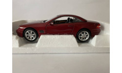 Mercedes-Benz SL 500 2003 Red metallic (183842), Norev, 1:18