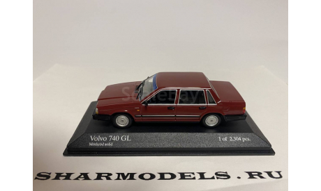 VOLVO 740 GL 1986 RED (400171700), Minichamps, 1:43, масштабная модель, scale43