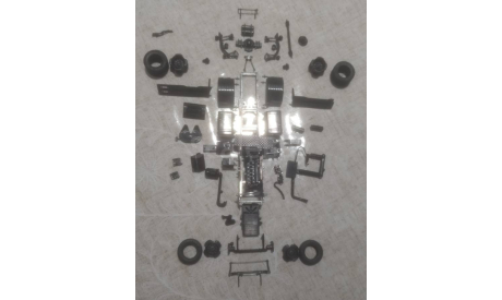 Рама КАМАЗ 5490 с навесными элементами, масштабная модель, АВД, scale43