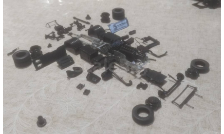 Рама КАМАЗ 5490 с навесными элементами, масштабная модель, АВД, scale43