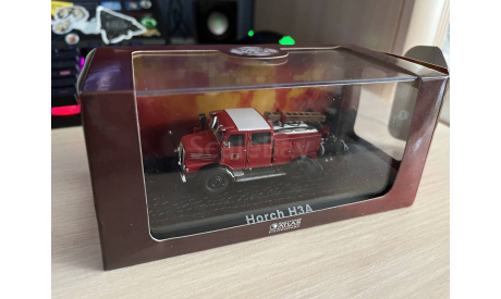 Пожарная машина HORCH H3A «Feuerwehr» 1950, масштабная модель, Atlas, scale72