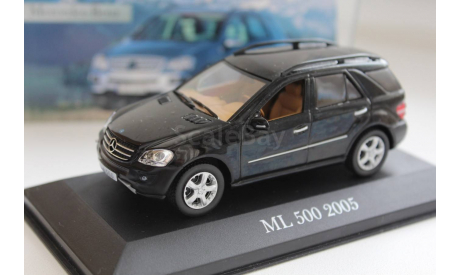 Mercedes ML 500 black - W164 2005 года, масштабная модель, 1:43, 1/43, Altaya, Mercedes-Benz