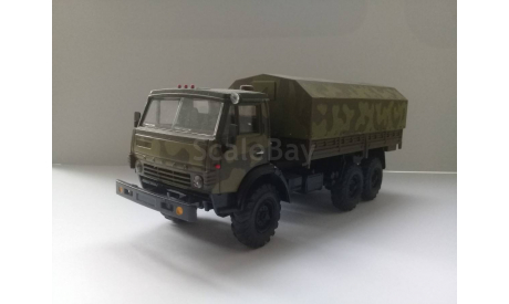 Масштабная модель автомобиля КАМАЗ 4310 Камуфляж. Поворотные колеса. 1:43. Казань. Арек. Элекон., масштабная модель, scale43