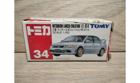 Коробка 34 MITSUBISHI LANCER. 1:60. TOMY., боксы, коробки, стеллажи для моделей