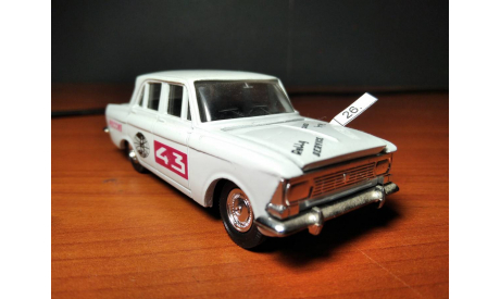 Масштабная модель автомобиля Москвич 412. № 26. Ралли. Саратов. 1:43. Состояние. (6)., масштабная модель, Агат/Моссар/Тантал, scale43