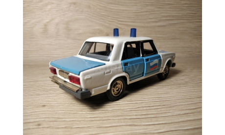 Масштабная модель автомобиля СССР - ВАЗ-2107 Жигули ГАИ. Агат. 1:43., масштабная модель, Агат/Моссар/Тантал, scale43