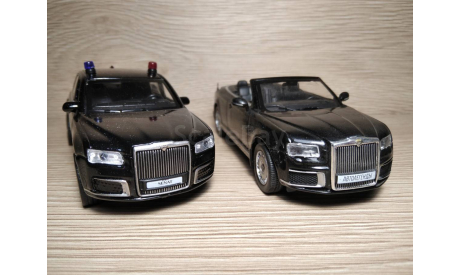 Масштабная модель автомобиля Аурус Сенат. ГОН. ФСО России. 1:43., масштабная модель, scale43