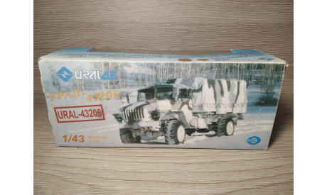 Коробка к масштабной модели автомобиля СССР - Урал-43206. 1:43., запчасти для масштабных моделей, Элекон, scale43