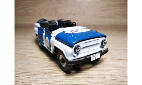 Масштабная модель автомобиля УАЗ 469. ДПС. А 34.  Саратов. 1:43., масштабная модель, scale43, Агат/Моссар/Тантал
