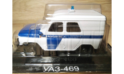 Масштабная модель автомобиля СССР - УАЗ-469. МИЛИЦИЯ. 1:43.