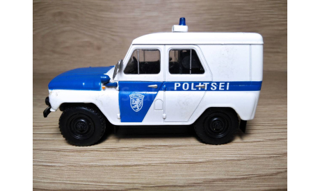 Масштабная модель автомобиля СССР - УАЗ-469 ’Полиция Эстонии’.  1:43., масштабная модель, Автомобиль на службе, журнал от Deagostini, scale43