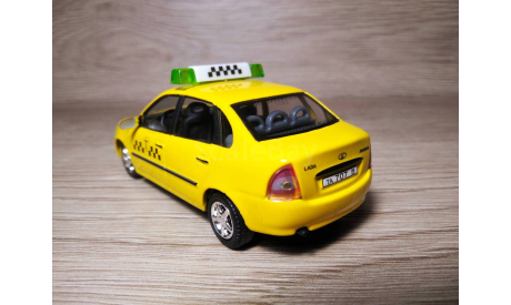 Масштабная модель автомобиля Лада Калина. Бауэр. ТАКСИ. 1:43.  (43202)., масштабная модель, ВАЗ, scale43, Bauer/Cararama/Hongwell