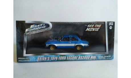 Brian’s Ford Escort RS2000 MKI 1994 Movie Car, 1:43, Greenlight, масштабная модель, Greenlight Collectibles, 1/43