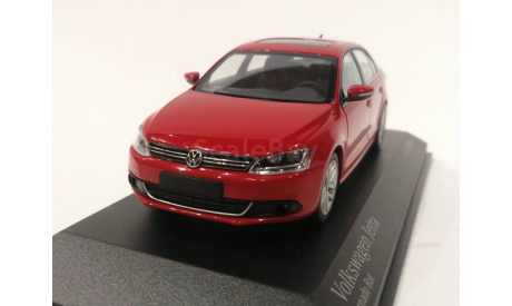 ФОЛЬКСВАГЕН VOLKSWAGEN JETTA 2010 RED, 1:43, MINICHAMPS, масштабная модель, 1/43