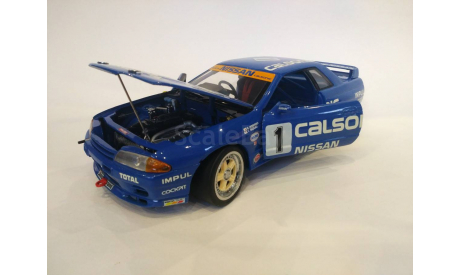 Ниссан Скайлайн Nissan Skyline GT-R R32 Calsonic #1 (1990), 1:18, Kyosho, масштабная модель, 1/18