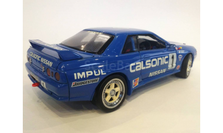 Ниссан Скайлайн Nissan Skyline GT-R R32 Calsonic #1 (1990), 1:18, Kyosho, масштабная модель, 1/18
