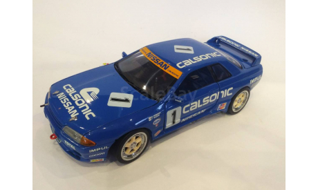 Ниссан Скайлайн Nissan Skyline GT-R R32 Calsonic #1 (1990), 1:18, Kyosho, масштабная модель, 1/18