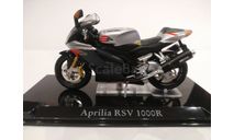 Мотоцикл APRILIA RSV 1000R, 1:24, Atlas, масштабная модель мотоцикла, 1/24
