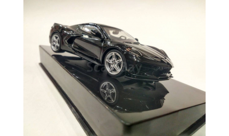 ШЕВРОЛЕ КОРВЕТ CHEVROLET CORVETTE C8 STINGRAY, 1:43, IXO, масштабная модель, IXO Road (серии MOC, CLC), scale43