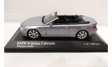 BMW 6-series Cabrio, 1:43, Minichamps, масштабная модель, 1/43