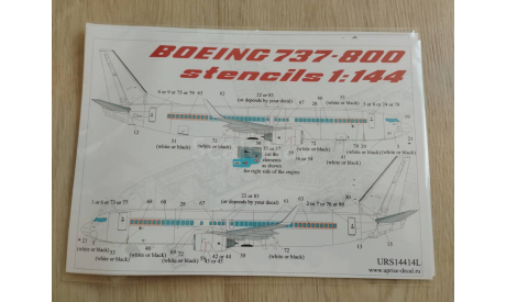 Декали для Boeing 737-800, фототравление, декали, краски, материалы, Uprise-decal, 1:144, 1/144