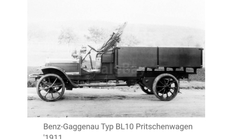 Benz-Gaggenau («Бенц-Гаг­ге­нау») BL 10 1910г., масштабная модель, Mercedes-Benz, ручная работа, scale43