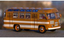 Автобус ПАЗ-672М Охра с белыми полосами Classicbus, масштабная модель, 1:43, 1/43