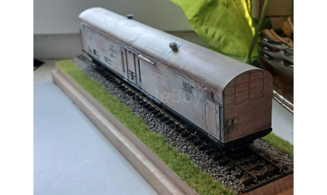 Рефрижератор ZB-5, железнодорожная модель, scale87