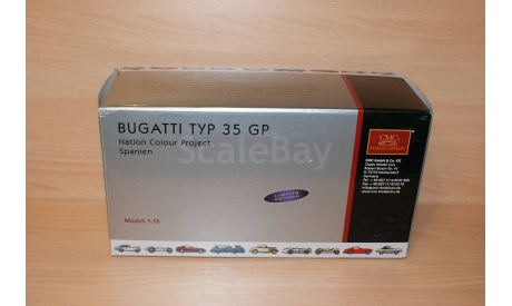1/18 Коробка от Bugatti Typ 35 GT (Spanien), боксы, коробки, стеллажи для моделей, CMC