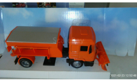 Модель 1 : 43 МАН ( ’ПЕСКОРАЗБРАСЫВАТЕЛЬ’ с ОТВАЛОМ ), масштабная модель, MAN, New-Ray Toys, scale43