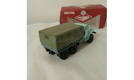 УРАЛ-375Д (Борт+Тент) ДеА, масштабная модель, Деагостини, scale43