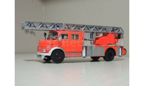 Автолестница на базе Mercedes-Benz L1519., масштабная модель, IXO-Hachette, scale43