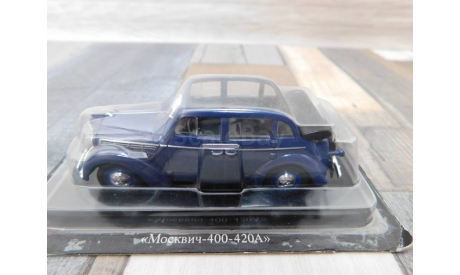 Москвич-400-420А, масштабная модель, Автолегенды СССР журнал от DeAgostini, scale43