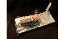 ЗИЛ-131 дэ-210 снегоуборщик на виньетке, элементы для диорам, AVD Models, scale72
