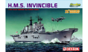 Авианосец HMS Invincible масштаб 1:700, сборные модели кораблей, флота, Dragon