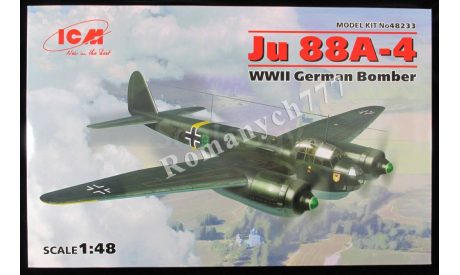 ICM48233 Junkers Ju 88A-4 масштаб 1:48, сборные модели авиации, scale48