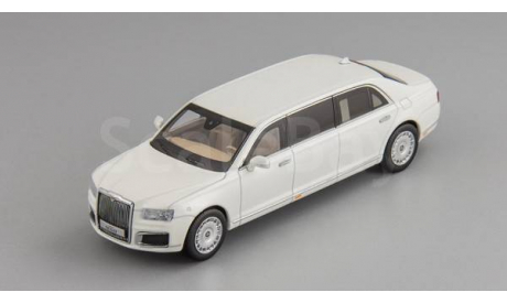 Aurus Senat Limousine - lustre white, масштабная модель, DiP Models, scale43