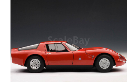 ALFA Romeo Giulia TZ 2 1965 RED 1:18, масштабная модель, Autoart, scale18