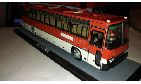 Ikarus 250.59 (Икарус 250.59) алый Первый выпуск, масштабная модель, Classicbus, scale43