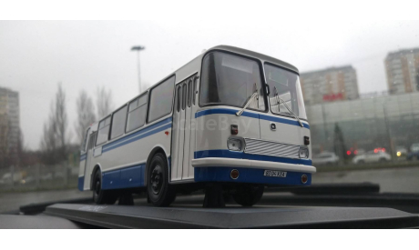 ЛАЗ-695Н, бело-синий, гос. № 83-04 КЕА, масштабная модель, Classicbus, scale43