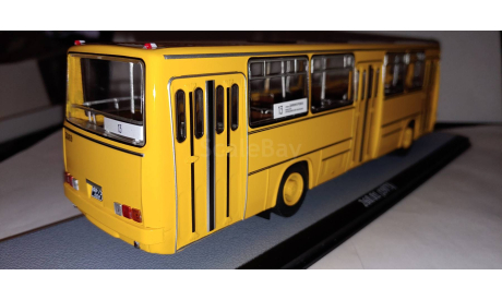 Ikarus 260.01 янтарный, с номерами и маршрутом №13, масштабная модель, DEMPRICE, scale43