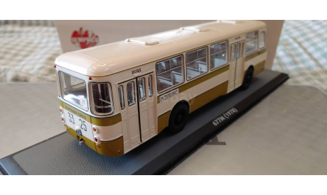ЛиАЗ-677М лаймово-белый, масштабная модель, Demprice/ClassicBus, scale43
