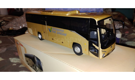 Модель автобуса Jinlong Higer Bus V12, масштабная модель, scale43