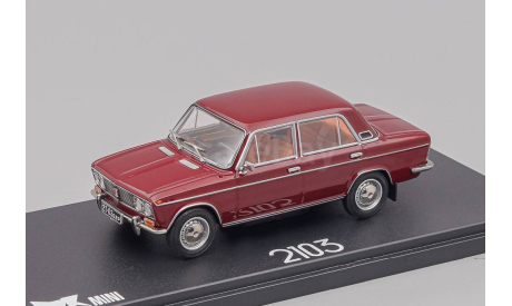 ВАЗ-2103 ’Жигули’ (1972-1973), вишневый, масштабная модель, EVR-mini, scale43