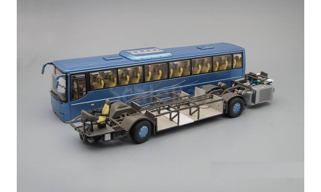 Туристический автобус VOLVO 8700 Bus, blue metallic, масштабная модель, Motorart, scale43