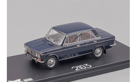 ВАЗ-2103 ’Жигули’ (1975-1984), темно-синий, масштабная модель, EVR-mini, 1:43, 1/43