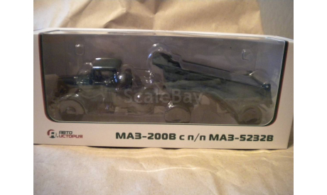 МАЗ-200В с полуприцепом МАЗ-5232В, масштабная модель, 1:43, 1/43, Автоистория (АИСТ)