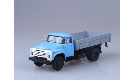 ЗИЛ-130-76 бортовой (поздний), серо-голубой, масштабная модель, 1:43, 1/43, Автоистория (АИСТ)