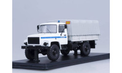 Горький-3308 4х4 (двигатель ЗМЗ-513) бортовой с тентом, Милиция (светомаскировка на фарах)